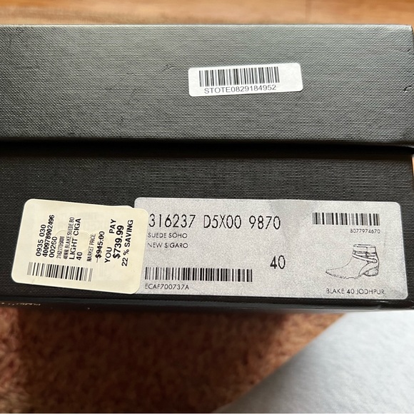 Saint Laurent Blake Jodhpur Suede Boots, Tan size 40 (10) - Picture 16 of 16